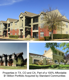 STANDARD COMMUNITIES ACQUIRES $1 BILLION PORTFOLIO IN LARGEST AFFORDABLE HOUSING TRANSACTION OF 2024